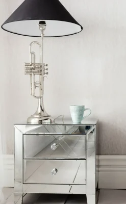 KARE24.se Sängbord Luxury - Byrå Spegelglas, 2 Lådor - KARE Design