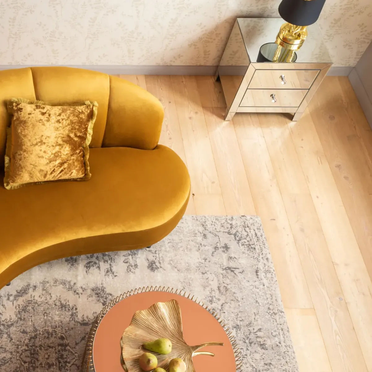 KARE24.se Sängbord Luxury - Byrå Spegelglas, 2 Lådor - KARE Design