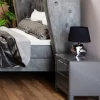 KARE24.se Sängbord Luxury Push - Grå Spegelglas, 2 Lådor - KARE Design Discount