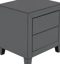 KARE24.se Sängbord Luxury Push - Grå Spegelglas, 2 Lådor - KARE Design Discount