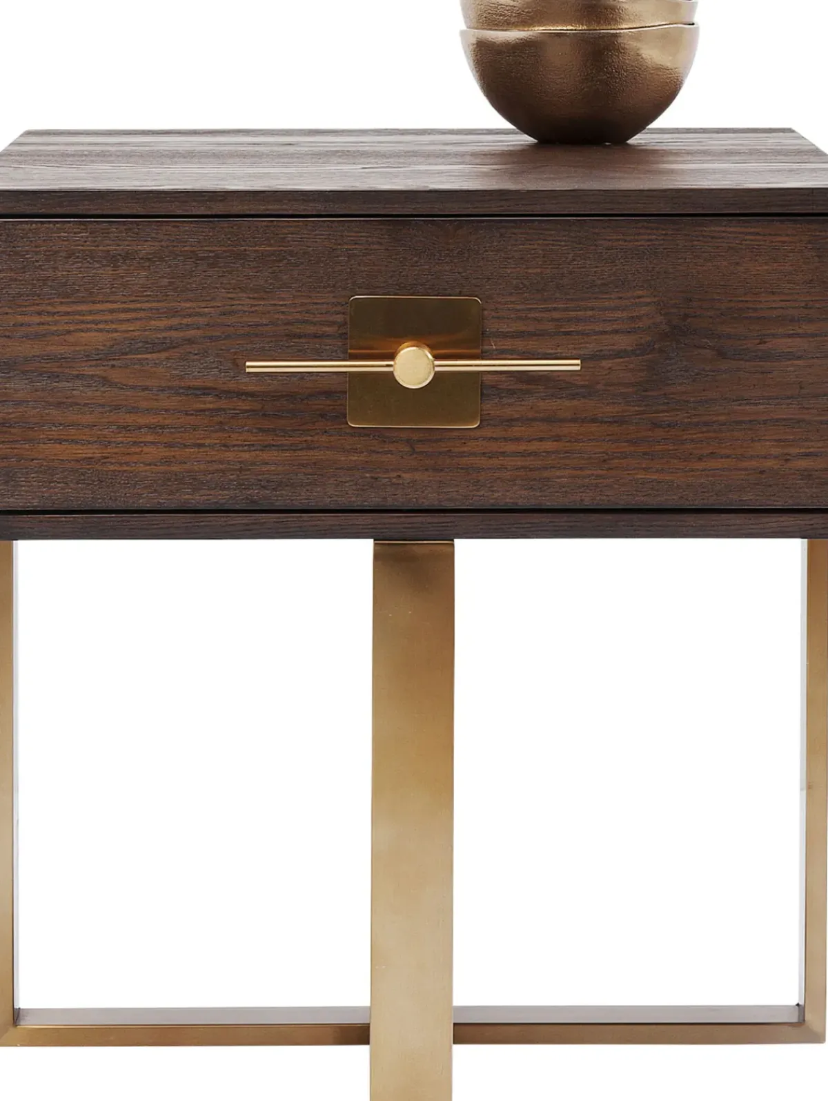KARE24.se Sängbord Osaka med Låda - Mörkt Trä - KARE Design Best