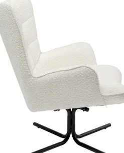 KARE24.se Snurrfåtölj Oscar - Bouclé Cream - KARE Design Discount