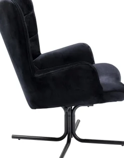 KARE24.se Snurrfåtölj Oscar - Svart Sammet - KARE Design Clearance