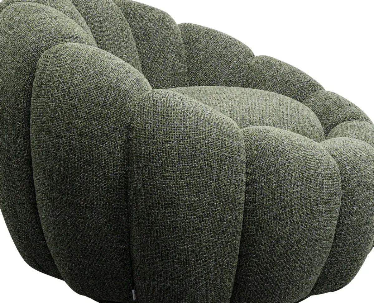 KARE24.se Snurrfåtölj Peppo Bloom - Melange Grön - KARE Design Outlet