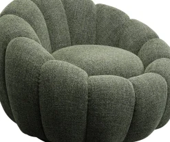 KARE24.se Snurrfåtölj Peppo Bloom - Melange Grön - KARE Design Outlet