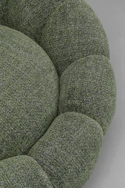 KARE24.se Snurrfåtölj Peppo Bloom - Melange Grön - KARE Design Outlet