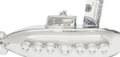 KARE24.se Sparbössa Submarine - Ubåt, Silver, 11cm - KARE Design Sale