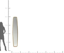 KARE24.se Spegel Clip Mässing 32x177cm - KARE Design Sale