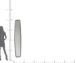 KARE24.se Spegel Clip Svart 32x177cm - KARE Design Online