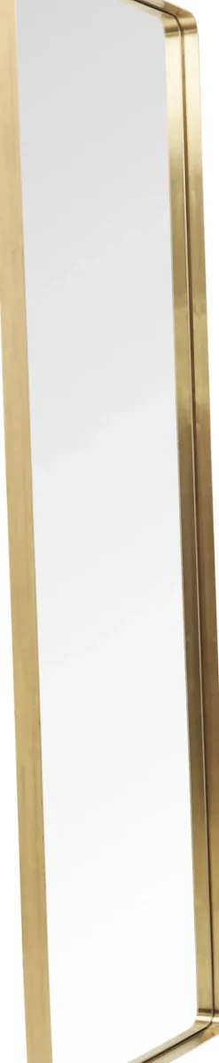 KARE24.se Spegel Curve - Ram i Borsstad Mässing, 200x70cm - KARE Design Outlet