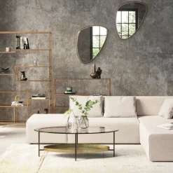 KARE24.se Spegel Jetset Guld - Trekantig Spegel, 83x56cm - KARE Design Best