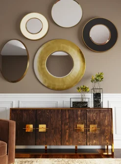 KARE24.se Spegel Jetset Oval Guld, 94x64cm - KARE Design Sale