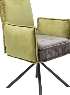 KARE24.se Stol med armstöd Chelsea Grön - KARE Design Discount