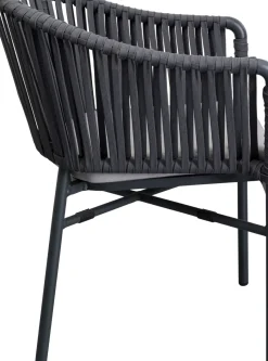 KARE24.se Stol Med Armstöd Trädgård Santanyi - Mörkgrå - KARE Design Clearance