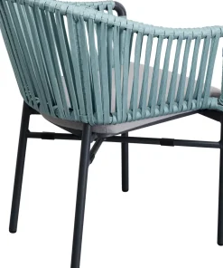 KARE24.se Stol Med Armstöd Trädgård Santanyi - Petrol - KARE Design Outlet