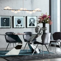 KARE24.se Stol Viva - Grå Sammet/Krom - KARE Design New