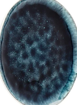 KARE24.se Tallrik Mustique - Glaserat Stengods Aqua Blå-grå, Ø21cm - KARE Design Hot