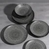 KARE24.se Tallriksset Tokyo - Svart Porslin, 12 delar - KARE Design