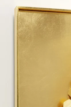 KARE24.se Tavla Mikado - Guld, 120x120cm - KARE Design Hot