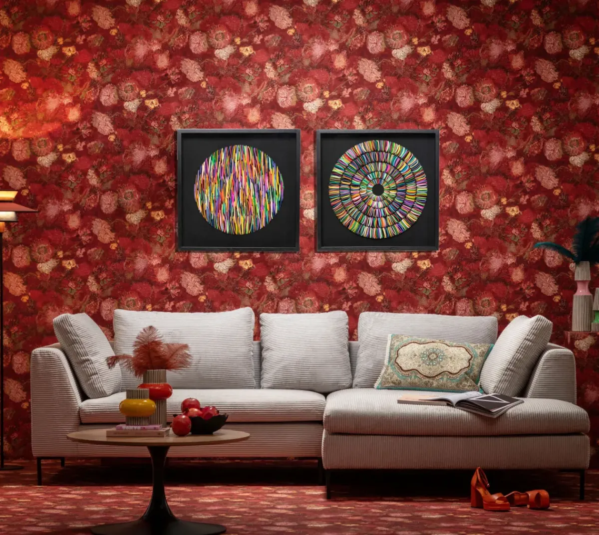 KARE24.se Tavla Pasta - Flerfärgad, 80x80cm - KARE Design Discount