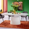 KARE24.se Utdragbart Bord Benvenuto - Ovalt Bord Vit, 200-250x110cm - KARE Design Discount