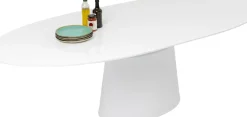 KARE24.se Utdragbart Bord Benvenuto - Ovalt Bord Vit, 200-250x110cm - KARE Design Discount