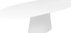 KARE24.se Utdragbart Bord Benvenuto - Ovalt Bord Vit, 200-250x110cm - KARE Design Discount