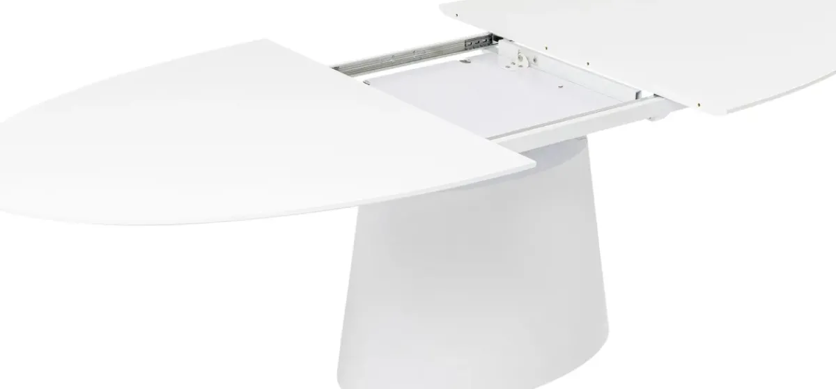 KARE24.se Utdragbart Bord Benvenuto - Ovalt Bord Vit, 200-250x110cm - KARE Design Discount