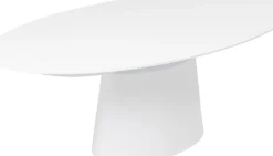 KARE24.se Utdragbart Bord Benvenuto - Ovalt Bord Vit, 200-250x110cm - KARE Design Discount