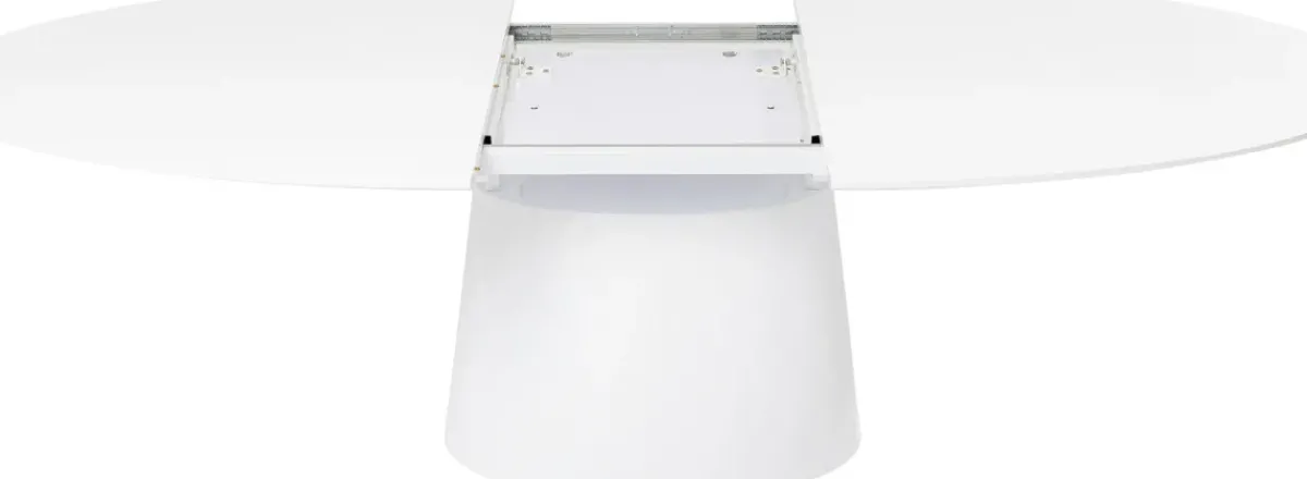KARE24.se Utdragbart Bord Benvenuto - Ovalt Bord Vit, 200-250x110cm - KARE Design Discount