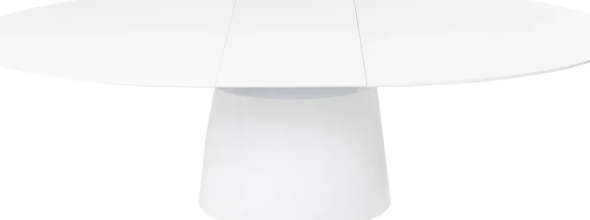 KARE24.se Utdragbart Bord Benvenuto - Ovalt Bord Vit, 200-250x110cm - KARE Design Discount