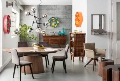 KARE24.se Utdragbart Bord Benvenuto - Ovalt Bord Valnöt, 200-250x110cm - KARE Design Outlet