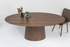 KARE24.se Utdragbart Bord Benvenuto - Ovalt Bord Valnöt, 200-250x110cm - KARE Design Outlet