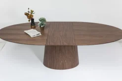 KARE24.se Utdragbart Bord Benvenuto - Ovalt Bord Valnöt, 200-250x110cm - KARE Design Outlet
