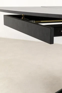 KARE24.se Utdragbart Bord Twist - Svart, 120(30+30)x90cm - KARE Design Online