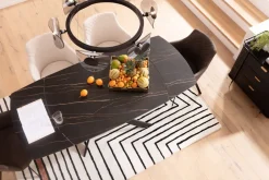 KARE24.se Utdragbart Bord Twist - Svart, 120(30+30)x90cm - KARE Design Online