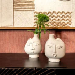 KARE24.se Vas Spherical Face Höger - Vit, 16cm - KARE Design Discount