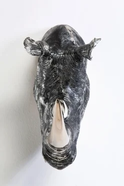 KARE24.se Väggdekor Rhino - Noshörning, Trofé Antik, 53cm - KARE Design New