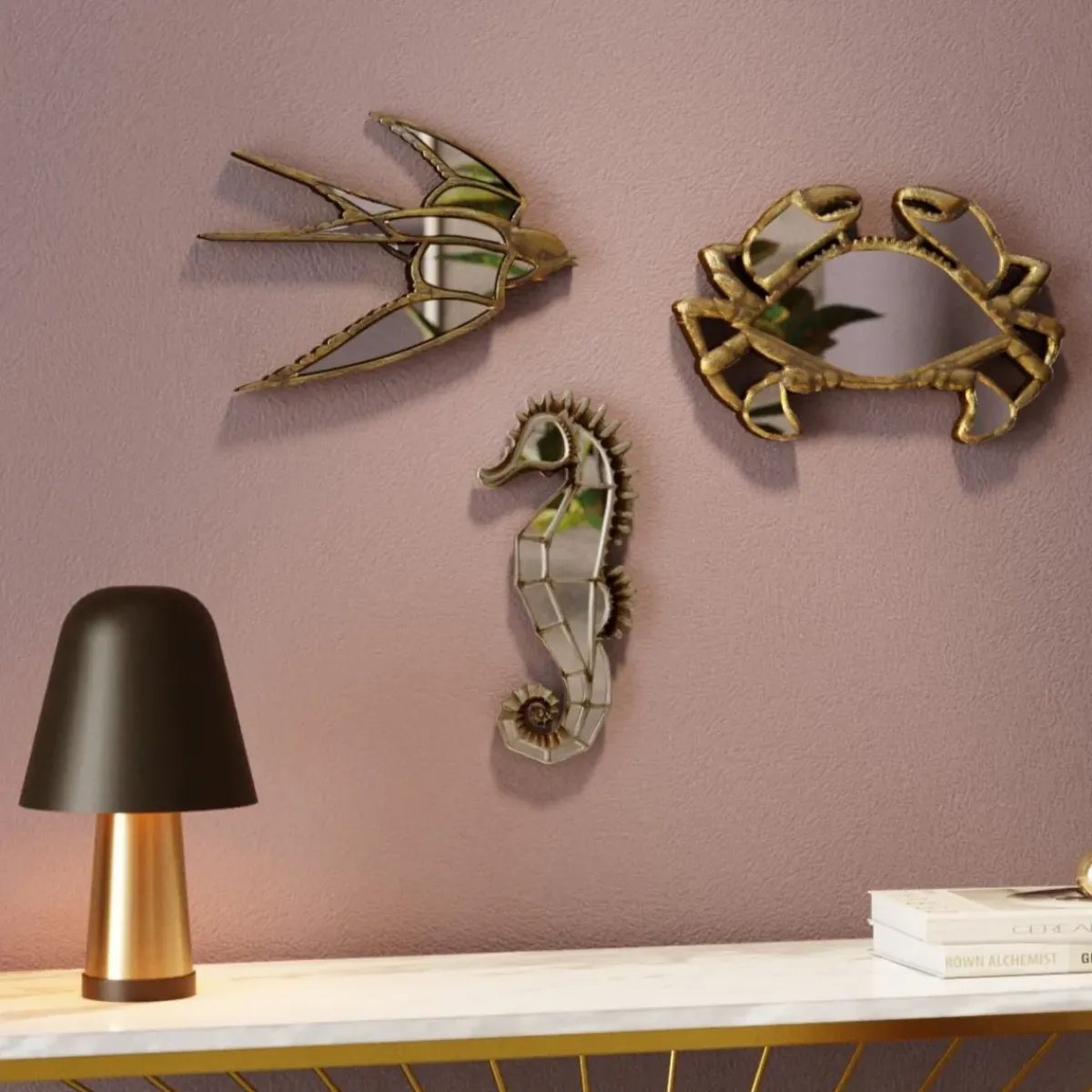 KARE24.se Väggdekor Swallow - Spegel Svala, 31cm - KARE Design Outlet