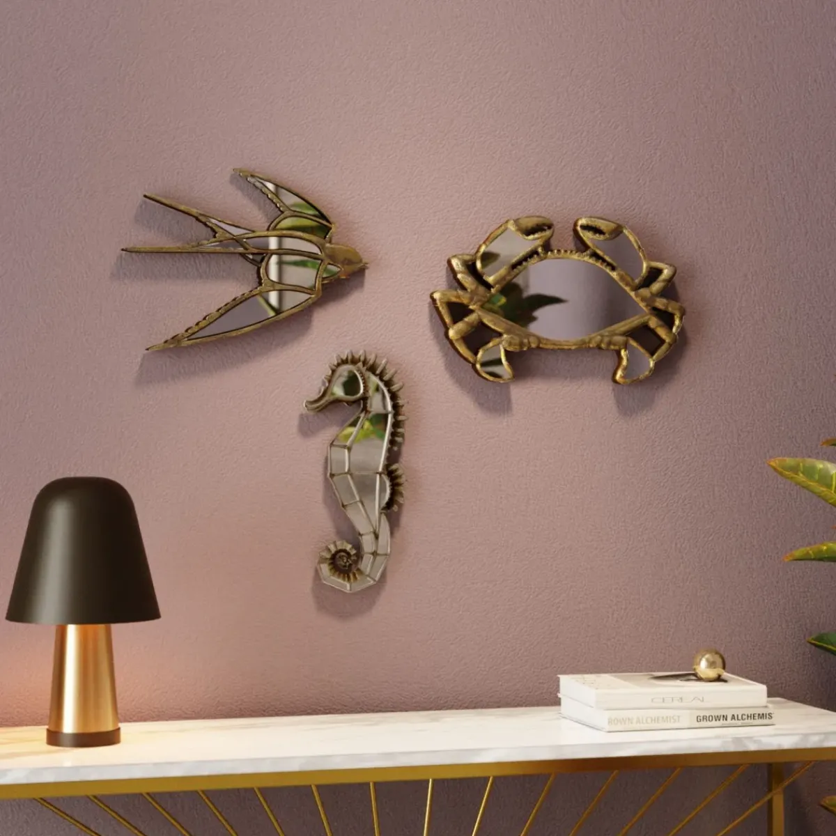 KARE24.se Väggdekor Swallow - Spegel Svala, 31cm - KARE Design Outlet