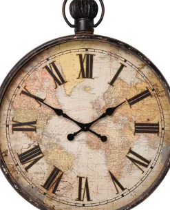 KARE24.se Väggklocka European Map, 96cm - KARE Design Outlet