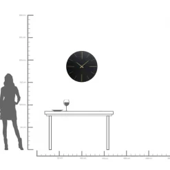 KARE24.se Väggklocka Luca - Svart, Ø70cm - KARE Design Sale