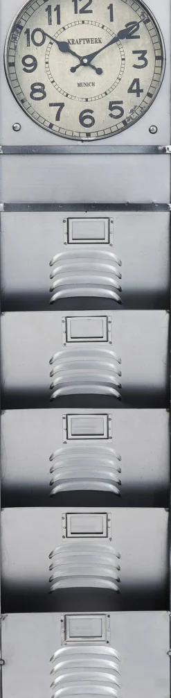 KARE24.se Väggklocka Thinktank - Klocka och Tidningsfack Industristil, 124x30cm - KARE Design New
