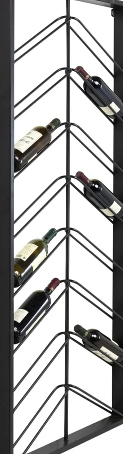 KARE24.se Vinhylla Bistro - Vägghängt Vinställ Svart, 70x160cm - KARE Design Clearance