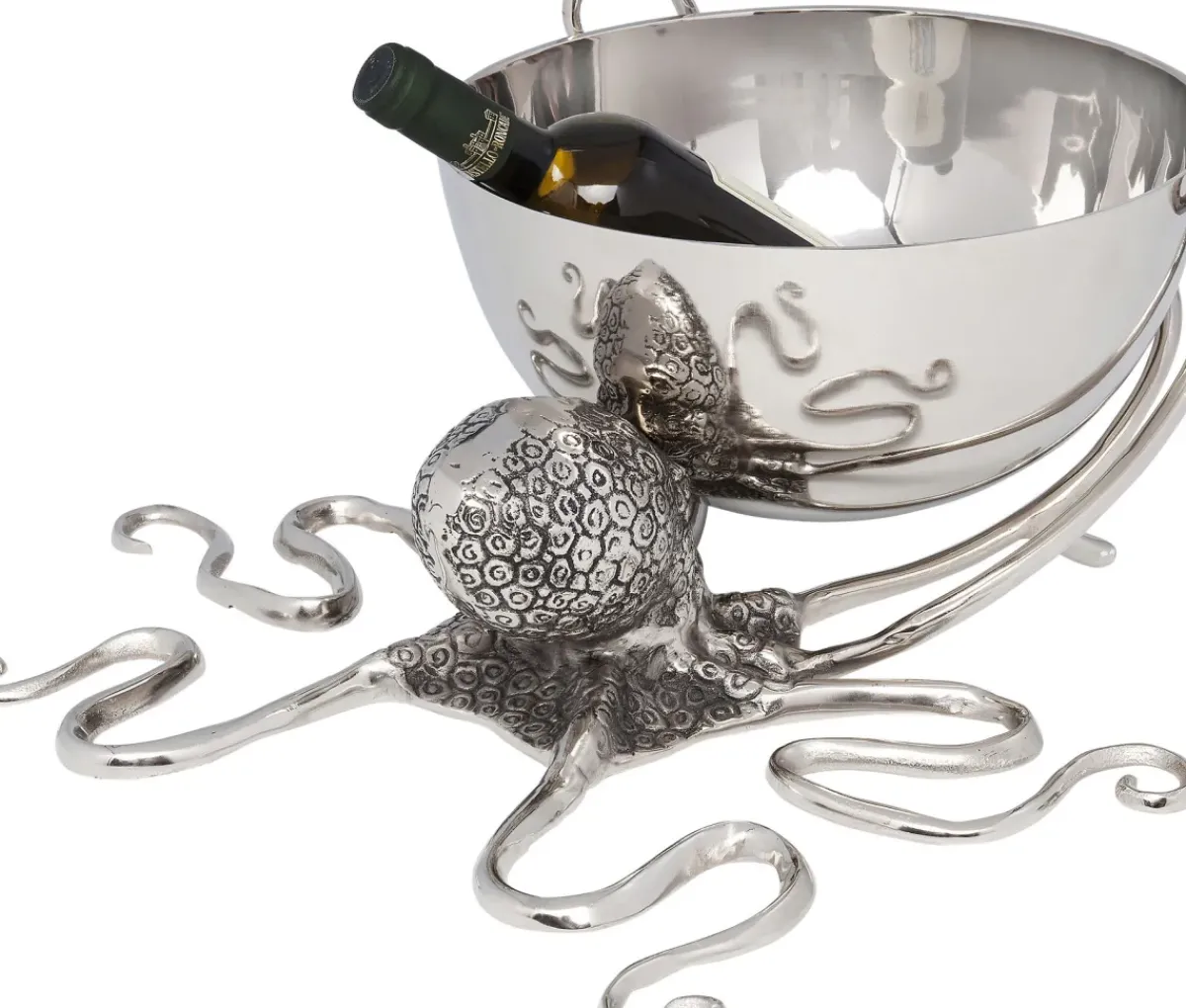 KARE24.se Vinkylare Octopus - Dekorativ Vinkylare Silver - KARE Design Online