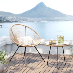 KARE24.se Acapulco Bord med Stol - Natur - KARE Design Outlet