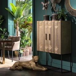 KARE24.se Barskåp Marrakesh - Matt Guldfinish/Svart - KARE Design Outlet