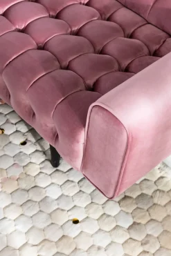 KARE24.se Bäddsoffa Milchbar - Mauve Sammet, 230cm - KARE Design New
