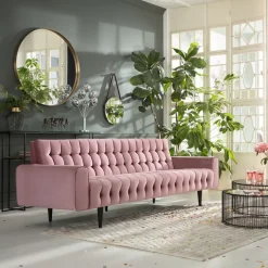 KARE24.se Bäddsoffa Milchbar - Mauve Sammet, 230cm - KARE Design New