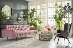 KARE24.se Bäddsoffa Milchbar - Mauve Sammet, 230cm - KARE Design New